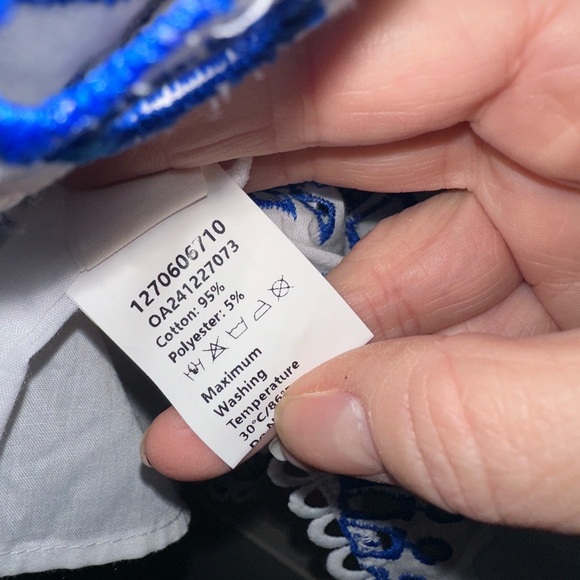 Commense Flirty Blue and White Strapless Mini Dress NWOT - Picture 5 of 8